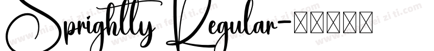Sprightly Regular字体转换